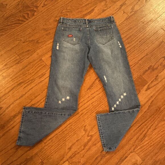 U. S. Polo association size 13/14 jeans, distressed, bellbottom - Picture 9 of 12